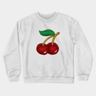 Rote Kirschen Crewneck Sweatshirt